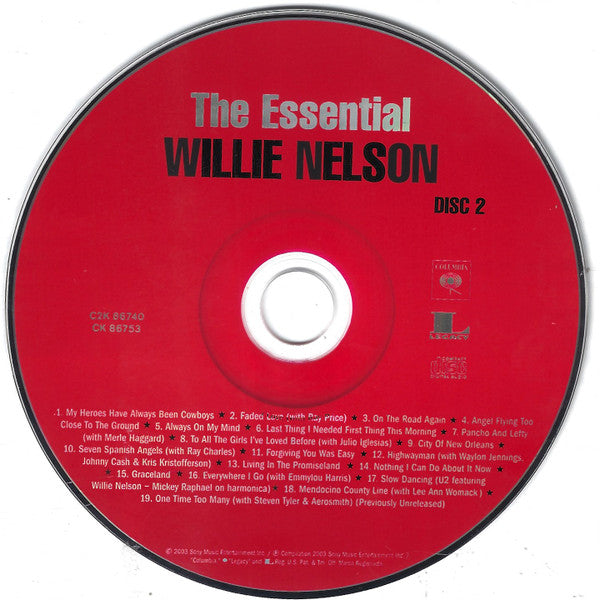 Willie Nelson : The Essential Willie Nelson (2xCD, Comp, RE)