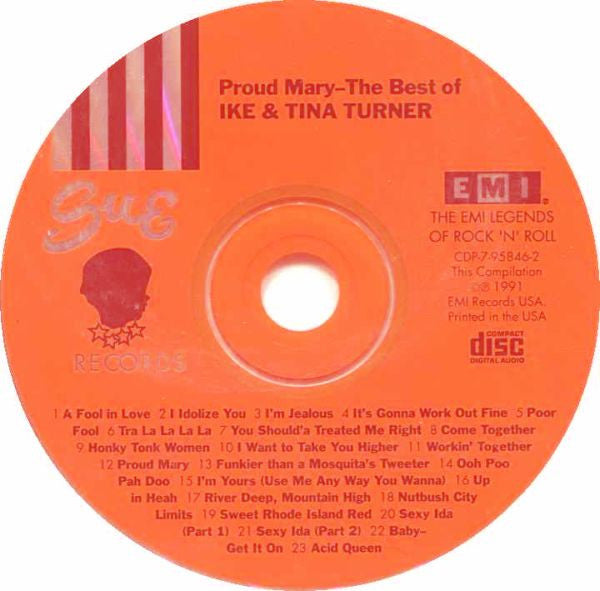 Ike & Tina Turner : Proud Mary-The Best Of Ike And Tina Turner (CD, Comp, Mono, RM)