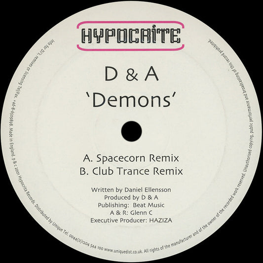 D & A : Demons (12")