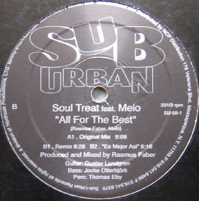 Soul Treat Feat. Melo : All For The Best (12")