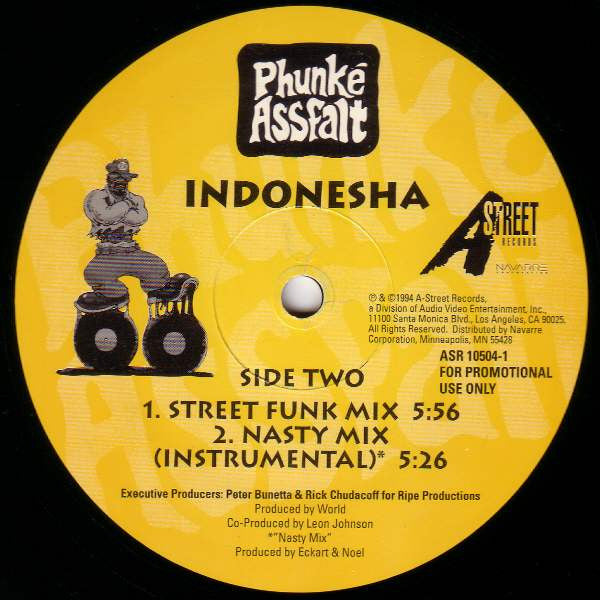 Phunké Assfalt : Indonesha (12", Promo)