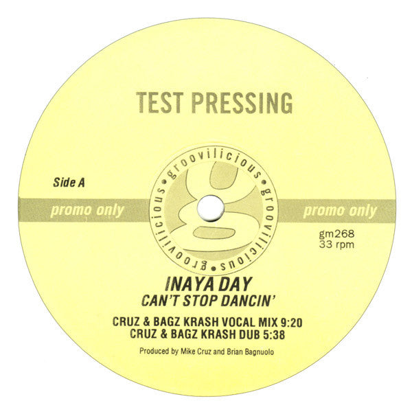 Inaya Day : Can't Stop Dancin' (12", TP)