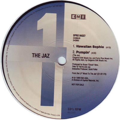 The Jaz : Hawaiian Sophie (12", Promo)