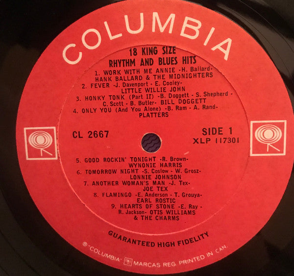 Various : 18 King Size Rhythm And Blues Hits (LP, Comp)