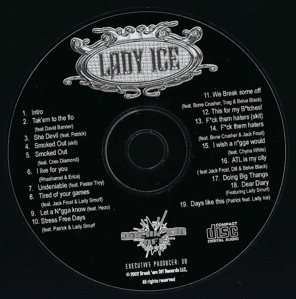 Lady Ice : Undeniable (CD, Album)
