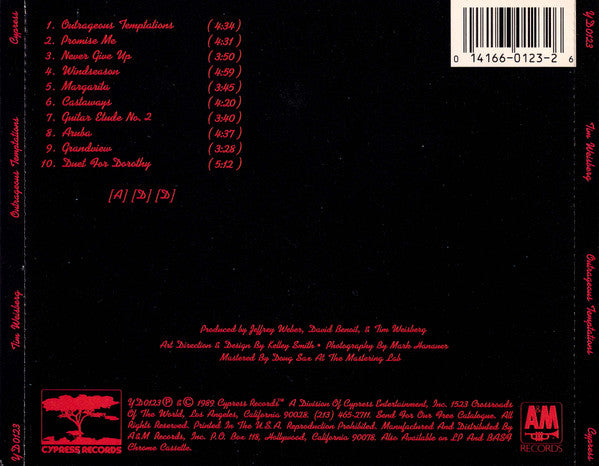 Tim Weisberg : Outrageous Temptations (CD, Album)