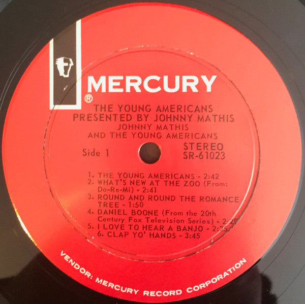 The Young Americans, Johnny Mathis : The Young Americans Presented By Johnny Mathis (LP, Album)