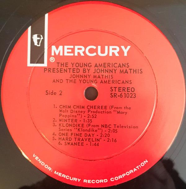 The Young Americans, Johnny Mathis : The Young Americans Presented By Johnny Mathis (LP, Album)