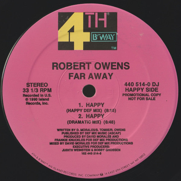 Robert Owens : Far Away / Happy (12", Promo)