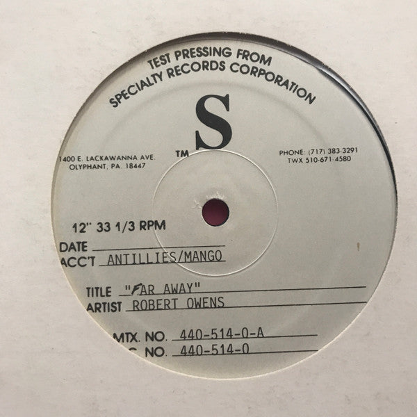 Robert Owens : Far Away / Happy (12", TP)