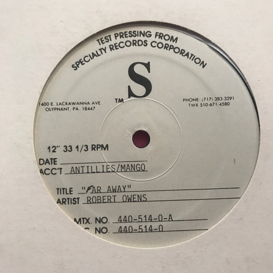 Robert Owens : Far Away / Happy (12", TP)
