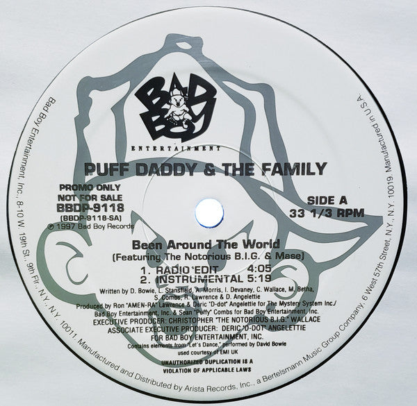 Puff Daddy & The Family : Been Around The World (12", Promo)
