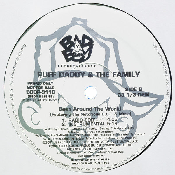 Puff Daddy & The Family : Been Around The World (12", Promo)