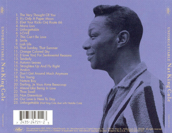 Nat King Cole : Unforgettable (CD, Comp, RM)