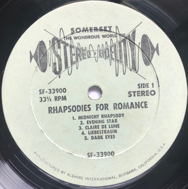 101 Strings : Rhapsodies For Romance: Vol. 2 (LP, Album)