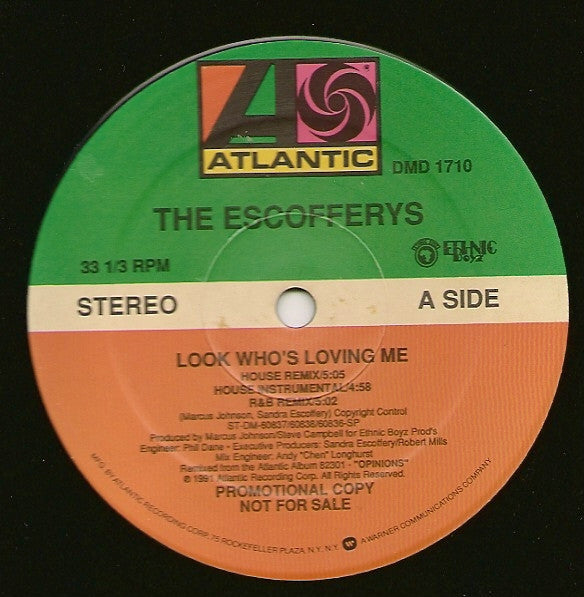 The Escoffery's : Look Who's Loving Me (12", Promo)