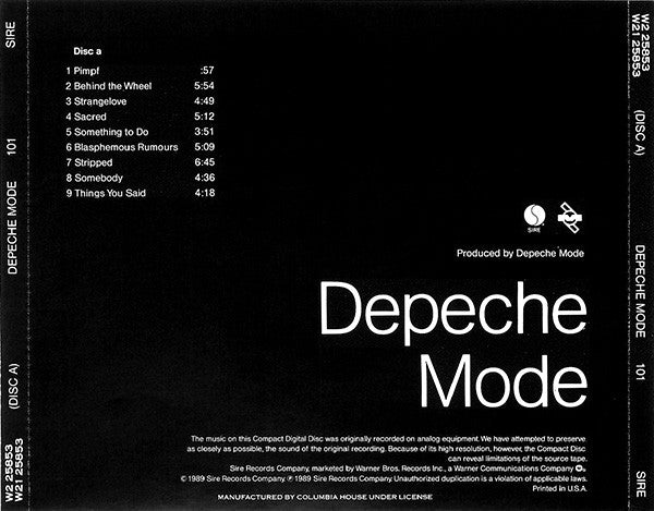 Depeche Mode : 101 (2xCD, Album, Club, CH)