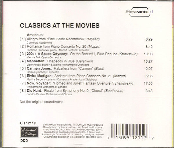 Various : Classics At The Movies (CD, Comp)
