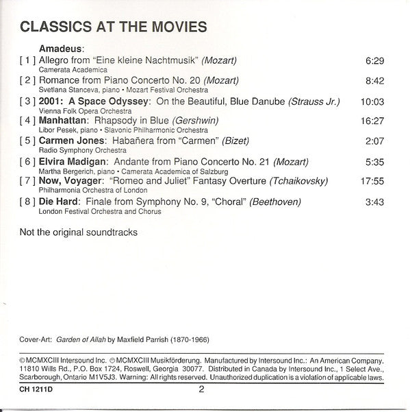 Various : Classics At The Movies (CD, Comp)