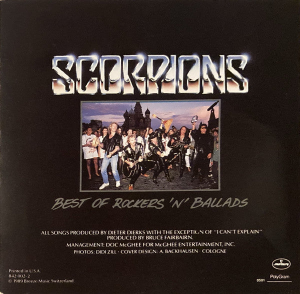 Scorpions : Best Of Rockers 'N' Ballads (CD, Comp, PDO)