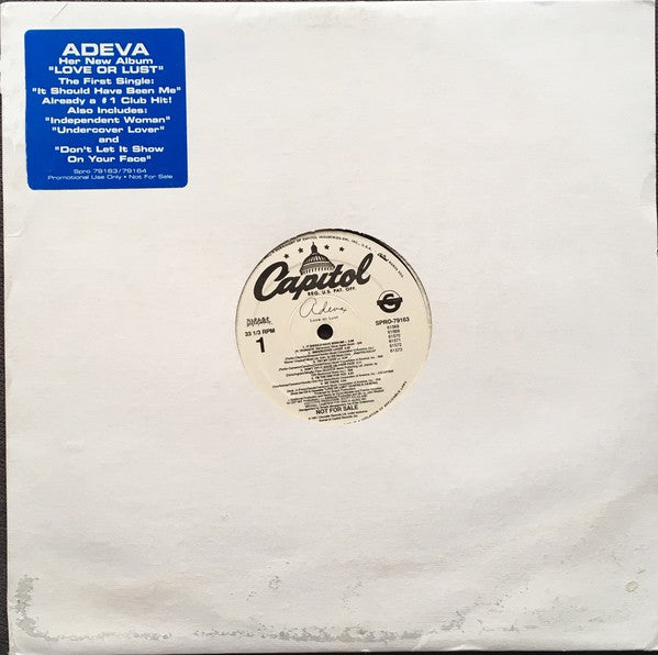 Adeva : Love Or Lust (LP, Album, Promo)