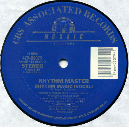 Rhythm Master (2) : Rhythm Magic (12")