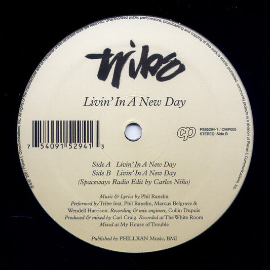 Tribe (8) : Livin' In A New Day (12")