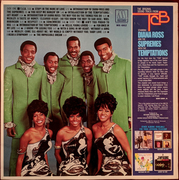 The Supremes With The Temptations : The Original Sound Track From TCB  (LP, Album, Gat)