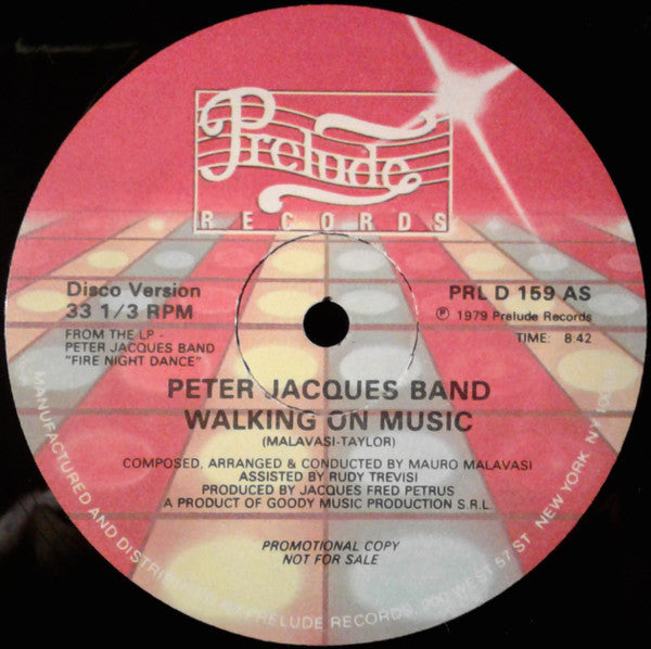 Peter Jacques Band : Fire Night Dance (2x12", Promo)