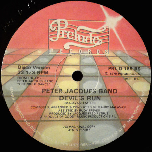 Peter Jacques Band : Fire Night Dance (2x12", Promo)