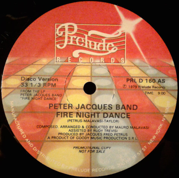 Peter Jacques Band : Fire Night Dance (2x12", Promo)