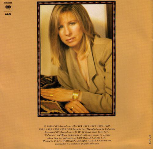 Barbra Streisand : A Collection (Greatest Hits...And More) (CD, Comp, RE, RP)