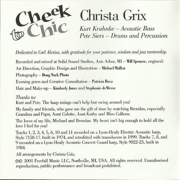 Christa Grix : Cheek To Chic (CD, Album)
