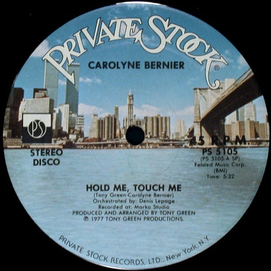 Caroline Bernier : Hold Me, Touch Me (12", SP )