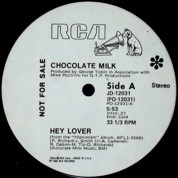 Chocolate Milk (2) : Hey Lover (12", Promo)