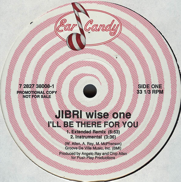 Jibri Wise One : I'll Be There For You (12", Promo)