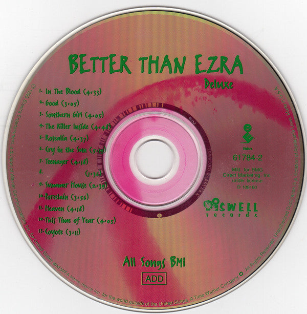 Better Than Ezra : Deluxe (CD, Album, Club, RE, Spe)