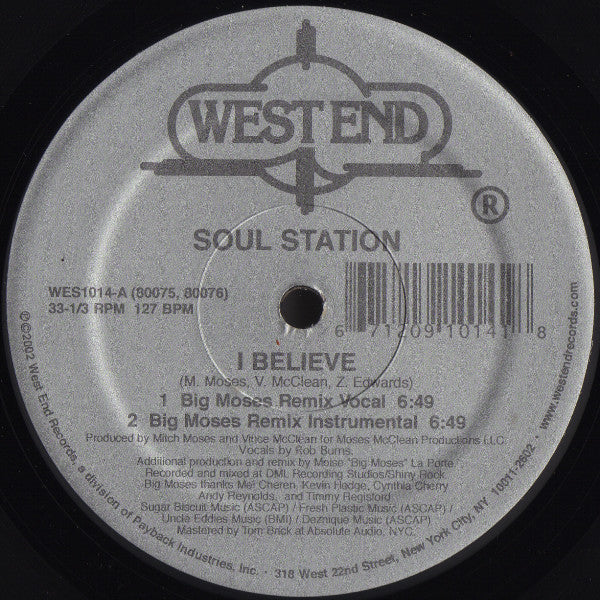 Soul Station (6) : I Believe (12")