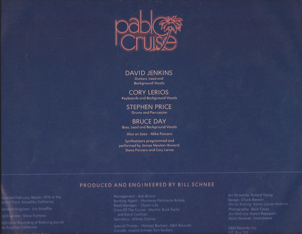 Pablo Cruise : Worlds Away (LP, Album, Ter)