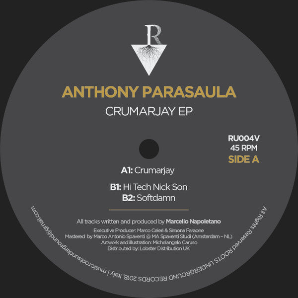 Marcello Napoletano presents Anthony Parasaula : Crumarjay (12", EP)