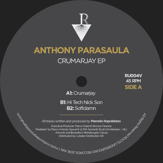 Marcello Napoletano presents Anthony Parasaula : Crumarjay (12", EP)