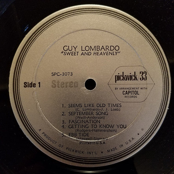 Guy Lombardo : Sweet & Heavenly (LP, Album)