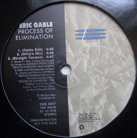 Eric Gable : Process Of Elimination (12", Promo)