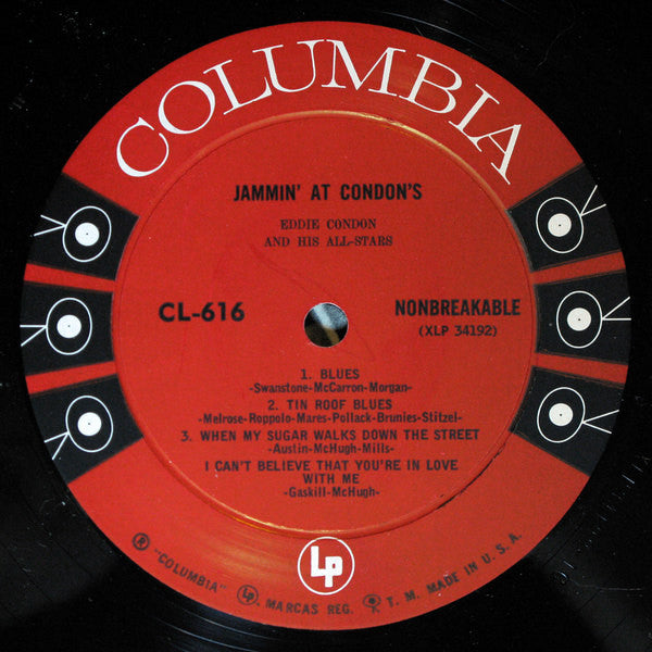 Eddie Condon And His All-Stars : Jammin' At Condon's (LP, Album, Mono)