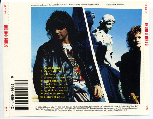 Indigo Girls : Indigo Girls (CD, Album)