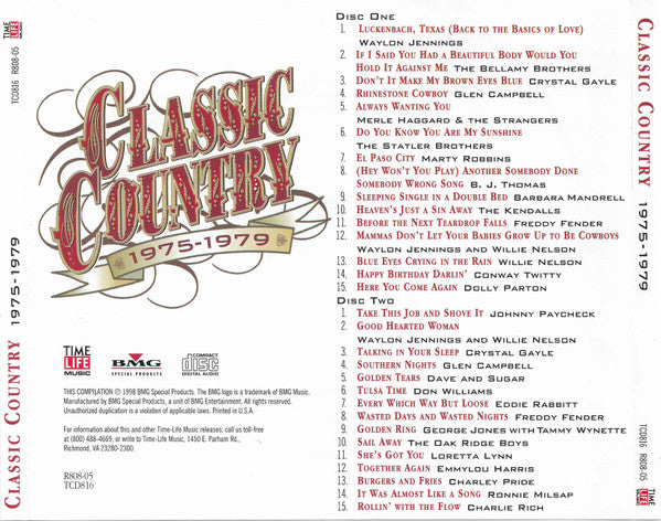 Various : Classic Country 1975-1979 (2xCD, Comp, RM)