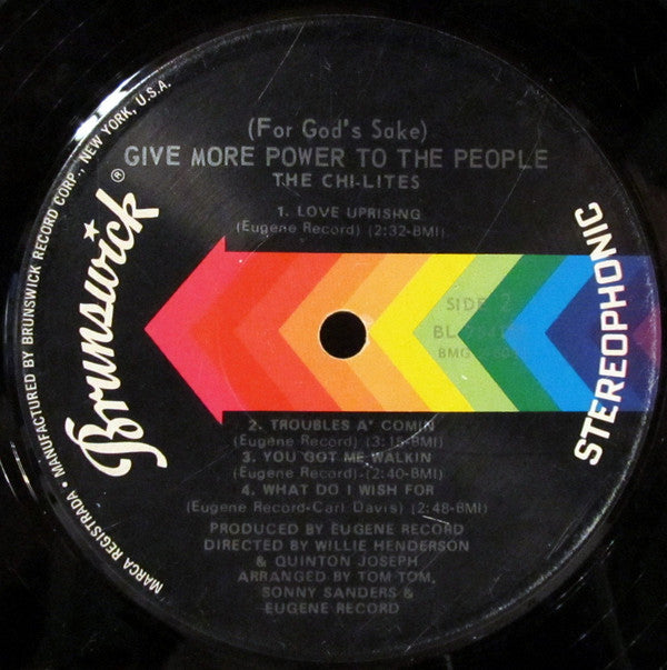 The Chi-Lites : (For God's Sake) Give More Power To The People (LP, Album, Jac)
