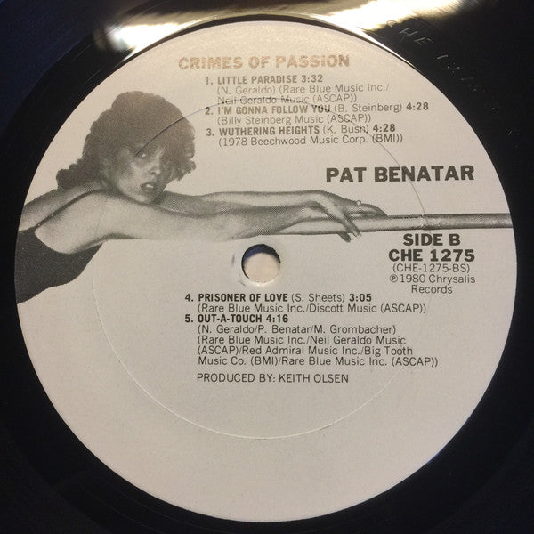 Pat Benatar : Crimes Of Passion (LP, Album, Whi)