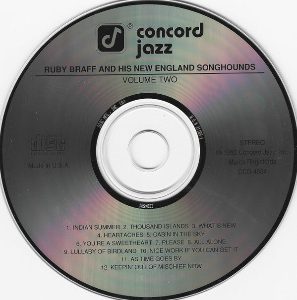 Ruby Braff & His New England Songhounds : Volume Two (CD, Album)