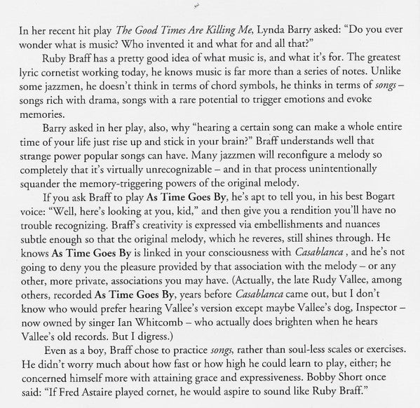 Ruby Braff & His New England Songhounds : Volume Two (CD, Album)